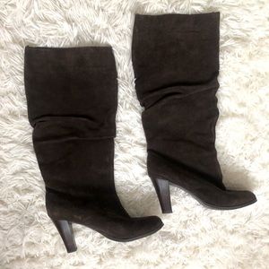 Suede High Brown Belle Boot